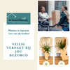 Plant Planten Verrassingsbox - 6 planten met pot - Elho Ocean Round atlantisch blauw Ø14